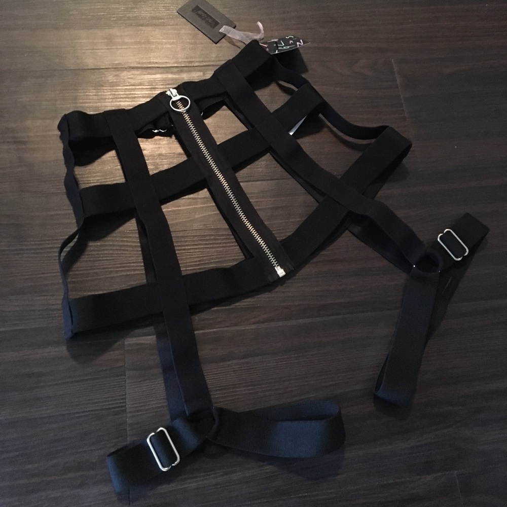 Nasty Gal Caged Garter Belt